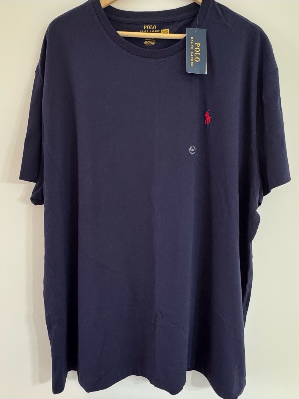 Polo by Ralph Lauren Navy Short Sleeve Crewneck T-Shirt with Red Pony